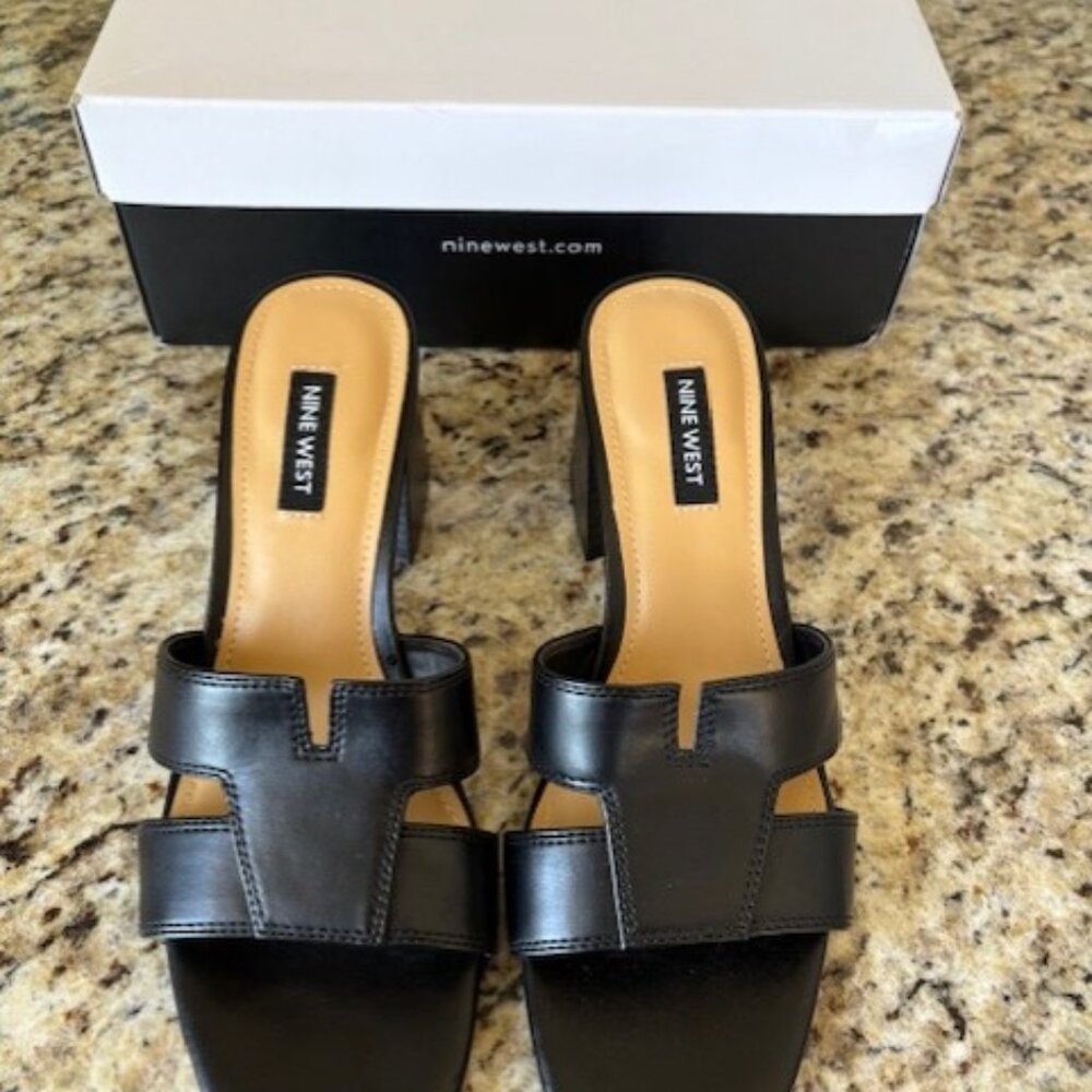 Nine West Griselda Block Heel Sandal Size 7M